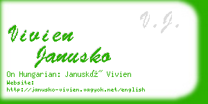 vivien janusko business card